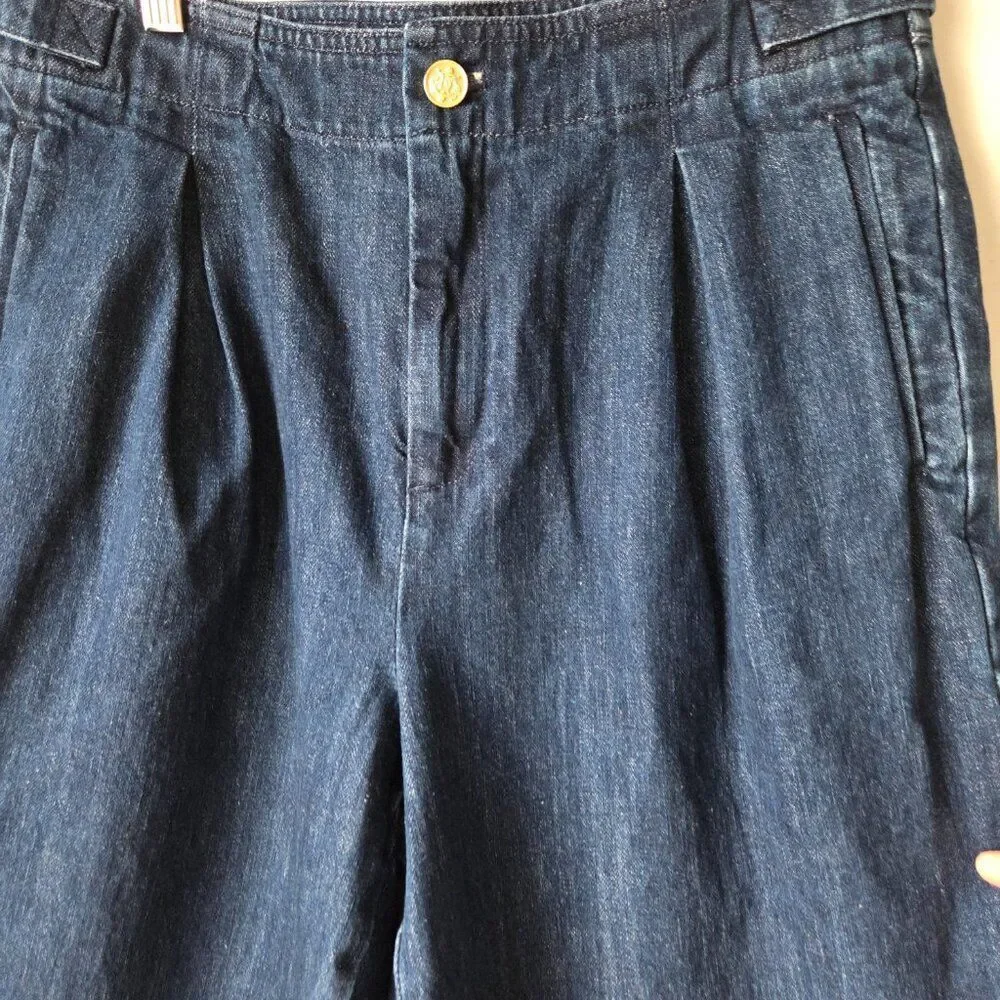 EUC LIKE NEW J CREW PLEATED TAPERED JEANS SIZE 28